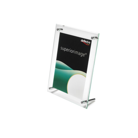 Kaarthouder A6 "Superior" (glass look), Deflecto® 