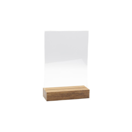 Menu,-/Kaarthouder A5 met bamboe houten voet, Karamel 