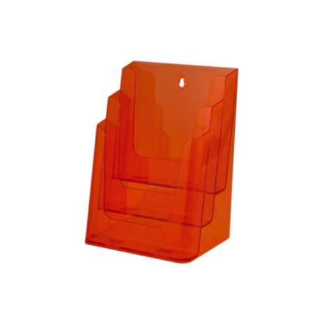 Folderhouder 3x A4 Transparant Oranje