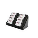 Visitekaarthouder 8 vaks zwart, Deflecto®