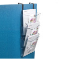 Docupocket A4 staand, 3 vaks, set incl. brackets