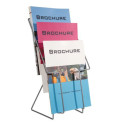 Metalen wand folderhouder a4 3 vaks met flyer