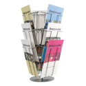 Metalen wand folderhouder a4 3 vaks met flyer