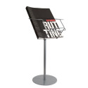 Metalen wand folderhouder a4 3 vaks met flyer