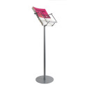 Metalen wand folderhouder a4 3 vaks met flyer