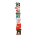 Metalen wand folderhouder a4 3 vaks met flyer