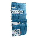 Metalen wand folderhouder a4 3 vaks met flyer