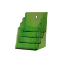 Folderhouder 4x A5 Transparant Groen