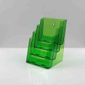 Folderhouder 4* A5 Transparant Groen