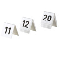 Tafelnummers 11 tot en met 20 wit
