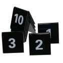Tafelnummers set zwart nummers 1 tot en met 50
