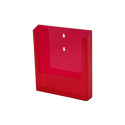 Wandfolderhouder A4 Transparant Rood
