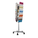 Metalen wand folderhouder a4 3 vaks met flyer