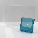 L-Standaard A3 met A5 Folderhouder Transparant Blauw