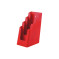 Folderhouder 4x 1/3 A4 Rood