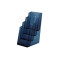 Folderhouder 4x 1/3 A4 Transparant Blauw