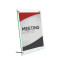 Kaarthouder A4 "Superior" (glass look), Deflecto®  Kaarthouder A4 met afstandhouders