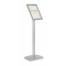 Infostandaard DECO A4, zilver Infostandaard DECO A4, zilver (staand)