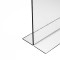 T-Standaard A5 "Eco" Liggend, 2 mm PMMA (plexi) T-Standaard voet 