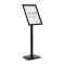 Infostandaard DECO A3, zwart Infostandaard DECO A3, zwart (staand)